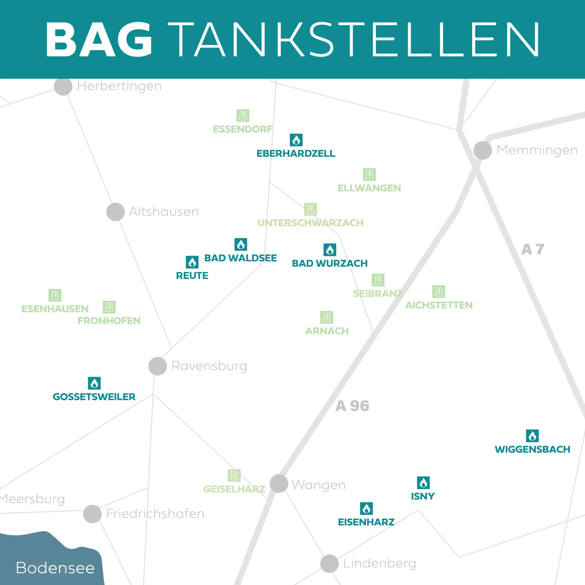 BAG Standorte Tankstellen