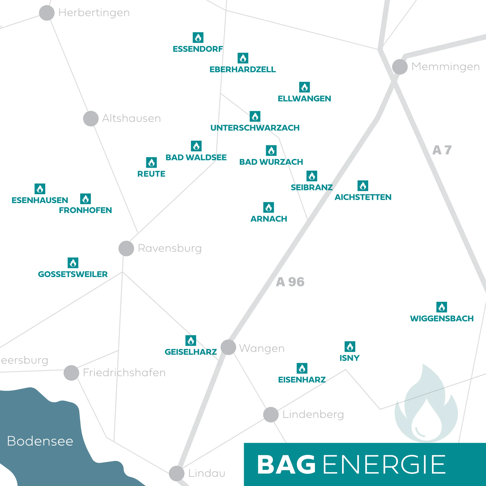 BAG Standorte Energie