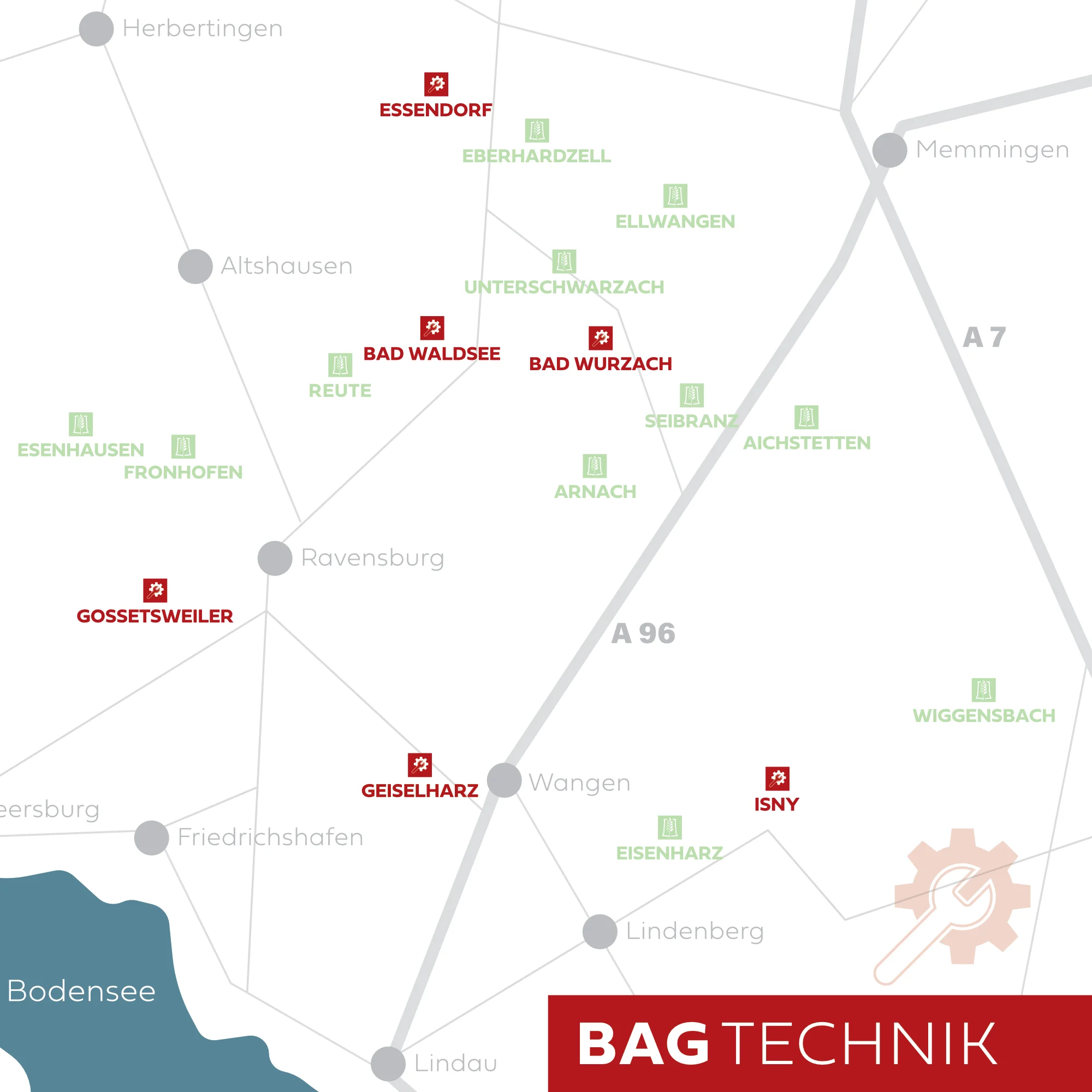 BAG Standorte Technik