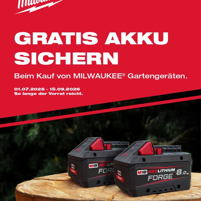 #milwaukee, #milwaukeetools, #nothingbutheavyduty, #ope, #gartengeräte, #aktion, #prämie, #forge