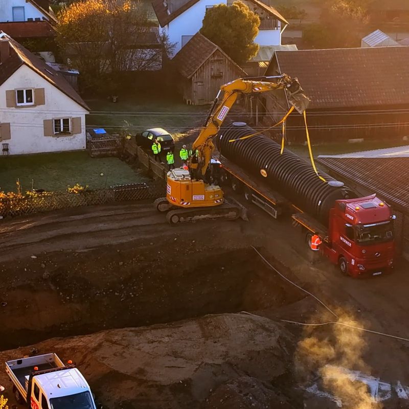 #baustelle, #Tiefbau, #galabau, #zisterne, #wasser